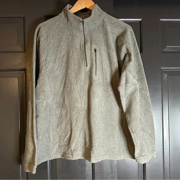 L.L Bean Men's  Fleece, Quarter-Zip Size L(i9 - Picture 1 of 6